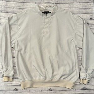 Zero Restriction Mens 1/4 Snap Button Pullover Sz L Golf Rain Windbreaker Jacket